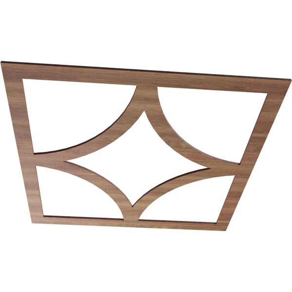 Statesman Wood Fretwork Pierced Ceiling Medallion, Walnut, 24OD X 15 3/8ID X 3/8T